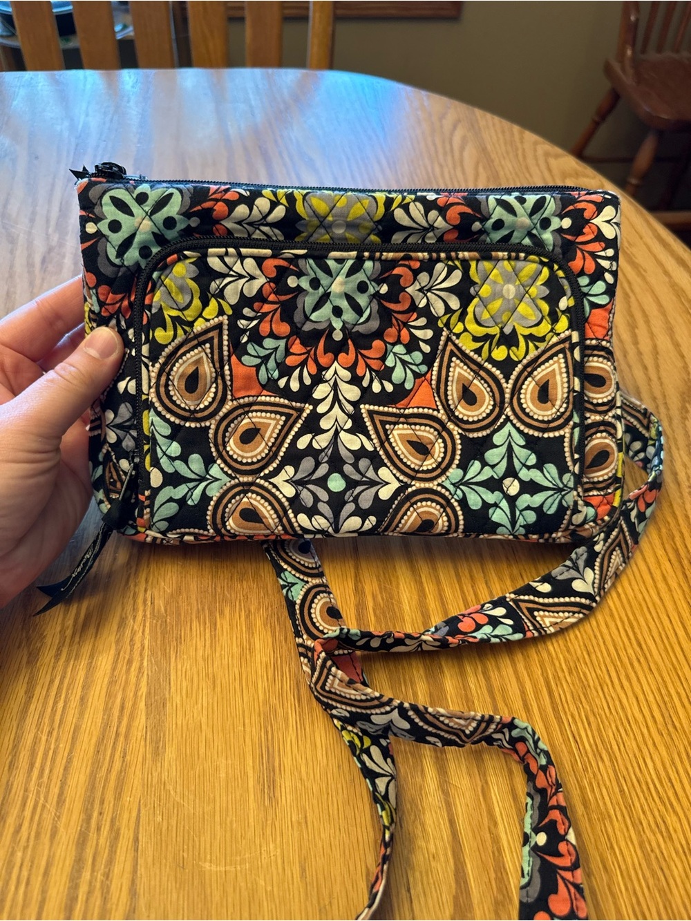 Vera Bradley Quilted Multi-Color Floral Crossbody Bag